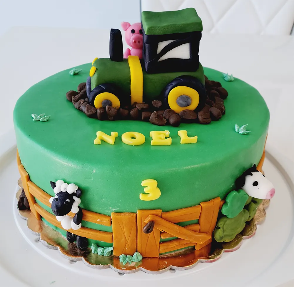 Torta s traktorjem