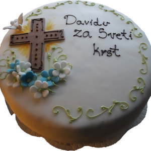 Torta za sv. Krst - okrogla
