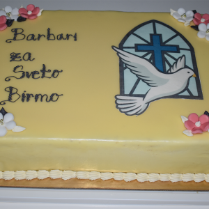 Torta za Sv. birmo - Bela čokolada