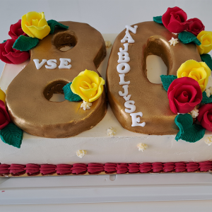 Rojstnodnevna torta - Zlate številke